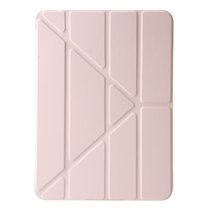 For iPad Air 13 2024 TPU Deformation Flip Leather Tablet Case with Holder(Light Pink) - iPad Air 13 2024 Cases by PMC Jewellery | Online Shopping South Africa | PMC Jewellery | Buy Now Pay Later Mobicred