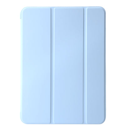 For iPad Pro 13 2024 Three-fold Holder Flip Tablet Leather Case(Sky Blue) - iPad Pro 13 2024 Cases by PMC Jewellery | Online Shopping South Africa | PMC Jewellery | Buy Now Pay Later Mobicred