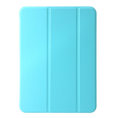 For iPad Pro 13 2024 Three-fold Holder Flip Tablet Leather Case(Mint Blue) - iPad Pro 13 2024 Cases by PMC Jewellery | Online Shopping South Africa | PMC Jewellery | Buy Now Pay Later Mobicred