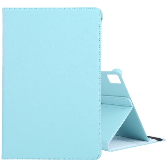 For iPad Pro 13 2024 360 Degree Rotation Litchi Texture Leather Tablet Case with Holder(Sky Blue) - iPad Pro 13 2024 Cases by PMC Jewellery | Online Shopping South Africa | PMC Jewellery | Buy Now Pay Later Mobicred