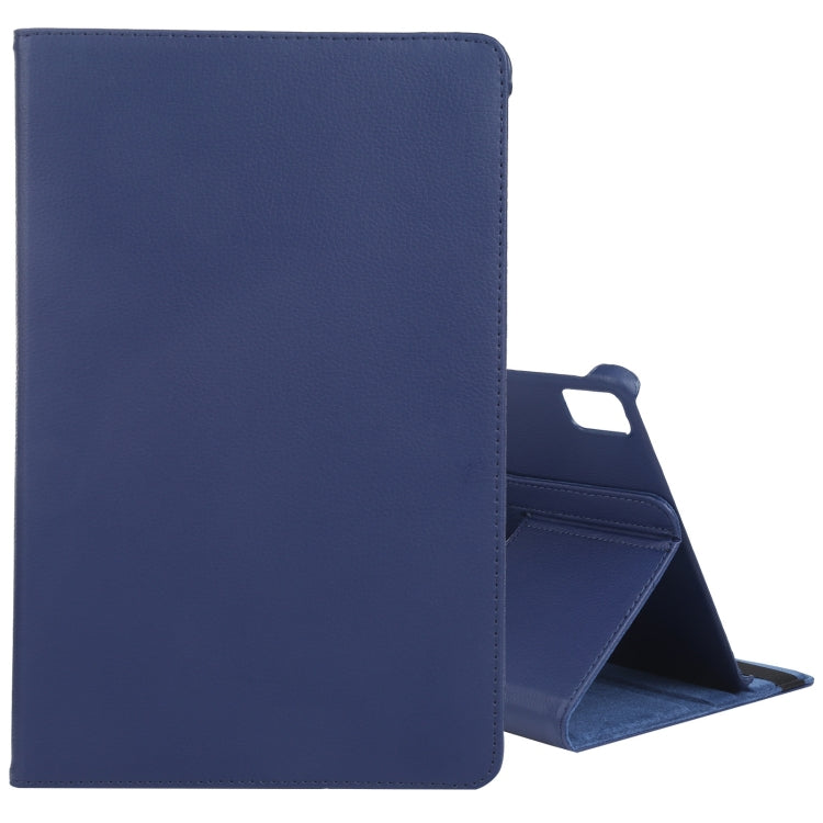 For iPad Air 13 2024 360 Degree Rotation Litchi Texture Leather Tablet Case with Holder(Dark Blue) - iPad Air 13 2024 Cases by PMC Jewellery | Online Shopping South Africa | PMC Jewellery | Buy Now Pay Later Mobicred