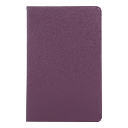 For iPad Air 11 2024 360 Degree Rotation Litchi Texture Leather Tablet Case with Holder(Purple) - iPad Air 11 2024 Cases by PMC Jewellery | Online Shopping South Africa | PMC Jewellery | Buy Now Pay Later Mobicred