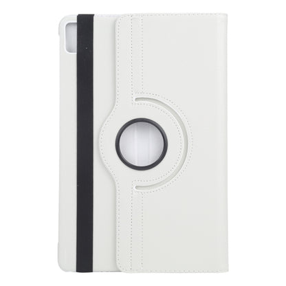 For iPad Air 11 2024 360 Degree Rotation Litchi Texture Leather Tablet Case with Holder(White) - iPad Air 11 2024 Cases by PMC Jewellery | Online Shopping South Africa | PMC Jewellery | Buy Now Pay Later Mobicred