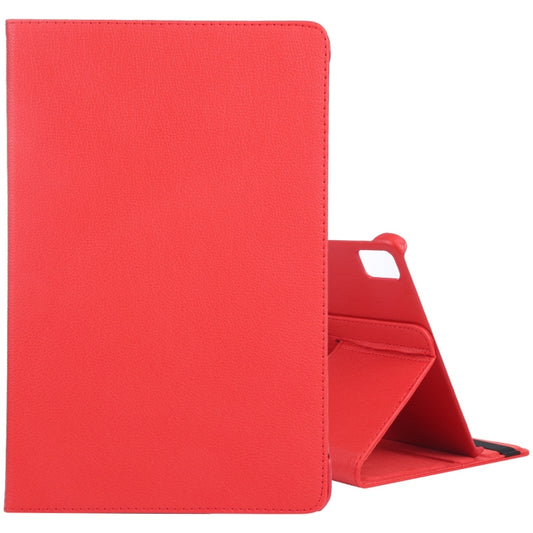 For iPad Air 11 2024 360 Degree Rotation Litchi Texture Leather Tablet Case with Holder(Red) - iPad Air 11 2024 Cases by PMC Jewellery | Online Shopping South Africa | PMC Jewellery | Buy Now Pay Later Mobicred