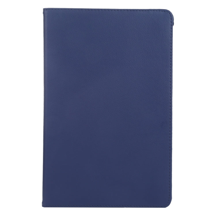 For iPad Air 11 2024 360 Degree Rotation Litchi Texture Leather Tablet Case with Holder(Dark Blue) - iPad Air 11 2024 Cases by PMC Jewellery | Online Shopping South Africa | PMC Jewellery | Buy Now Pay Later Mobicred