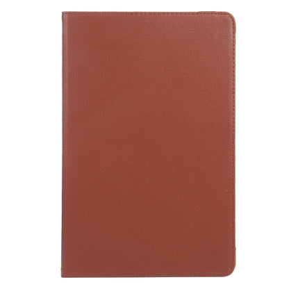 For iPad Air 11 2024 360 Degree Rotation Litchi Texture Leather Tablet Case with Holder(Brown) - iPad Air 11 2024 Cases by PMC Jewellery | Online Shopping South Africa | PMC Jewellery | Buy Now Pay Later Mobicred