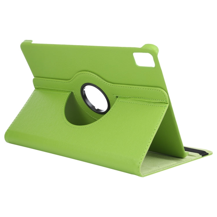 For iPad Pro 11 2024 360 Degree Rotation Litchi Texture Leather Tablet Case with Holder(Green) - iPad Pro 11 2024 Cases by PMC Jewellery | Online Shopping South Africa | PMC Jewellery | Buy Now Pay Later Mobicred