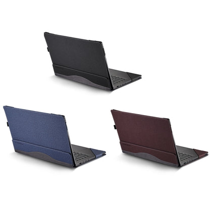 For HP Envy X360 13 inch 13-bf / 13t-bf Leather Laptop Shockproof Protective Case(Wine Red) - Screen & Keyboard Cover by PMC Jewellery | Online Shopping South Africa | PMC Jewellery | Buy Now Pay Later Mobicred