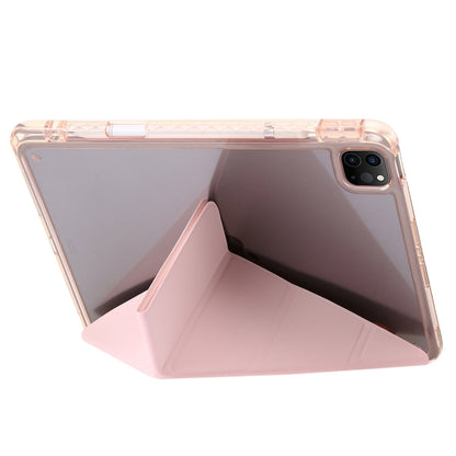 For iPad Pro 11 2024 Clear Acrylic Deformation Leather Tablet Case(Pink) - iPad Pro 11 2024 Cases by PMC Jewellery | Online Shopping South Africa | PMC Jewellery | Buy Now Pay Later Mobicred