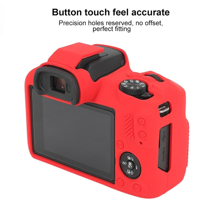 For Canon EOS R100 Glossy Soft Silicone Protective Case(Red) - Protective Case by PMC TechLife | Online Shopping South Africa | PMC TechLife | Buy Now Pay Later Mobicred