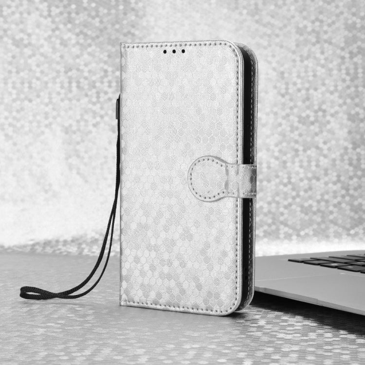 For Huawei Pura 70 Ultra Honeycomb Dot Texture Leather Phone Case(Silver) - Huawei Cases by PMC Jewellery | Online Shopping South Africa | PMC Jewellery | Buy Now Pay Later Mobicred