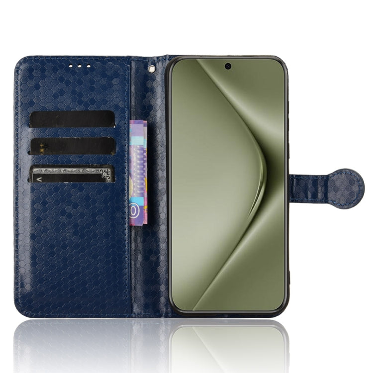 For Huawei Pura 70 Pro / Pro+ Honeycomb Dot Texture Leather Phone Case(Blue) - Huawei Cases by PMC Jewellery | Online Shopping South Africa | PMC Jewellery | Buy Now Pay Later Mobicred