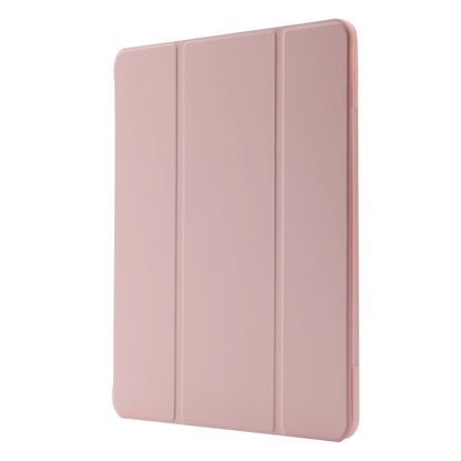 For iPad Air 13 2024 Skin Feel Tri-fold Leather Tablet Case with Pen Slot(Pink) - iPad Air 13 2024 Cases by PMC Jewellery | Online Shopping South Africa | PMC Jewellery | Buy Now Pay Later Mobicred