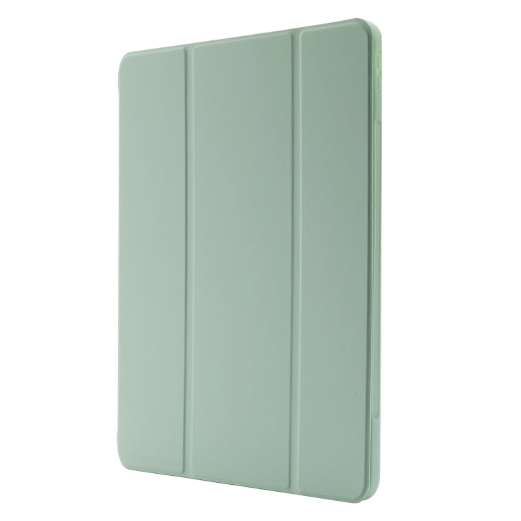 For iPad Air 13 2024 Skin Feel Tri-fold Leather Tablet Case with Pen Slot(Matcha Green) - iPad Air 13 2024 Cases by PMC Jewellery | Online Shopping South Africa | PMC Jewellery | Buy Now Pay Later Mobicred