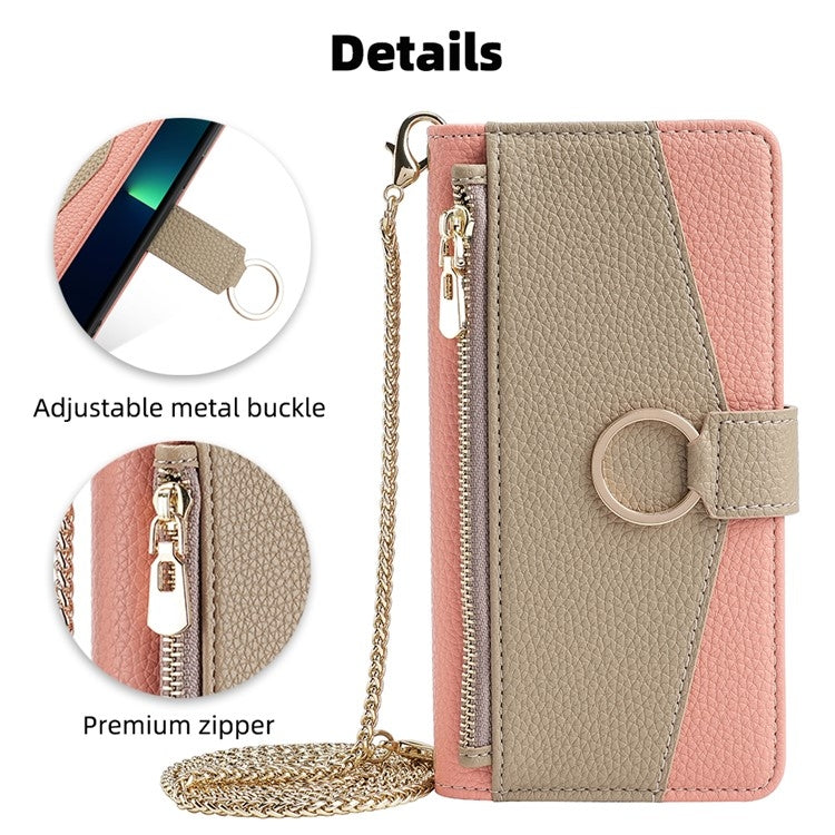 For Itel RS4 4G Crossbody Litchi Texture Leather Phone Case(Pink) - More Brand by PMC TechLife | Online Shopping South Africa | PMC TechLife | Buy Now Pay Later Mobicred