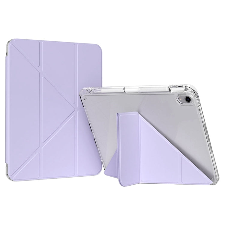 For iPad Air 11 2025 / 2024 / Air 5 / 4 GEBEI Deformation Leather Tablet Case(Purple) - iPad Air 11 2025 / 2024 Cases by GEBEI | Online Shopping South Africa | PMC Jewellery | Buy Now Pay Later Mobicred