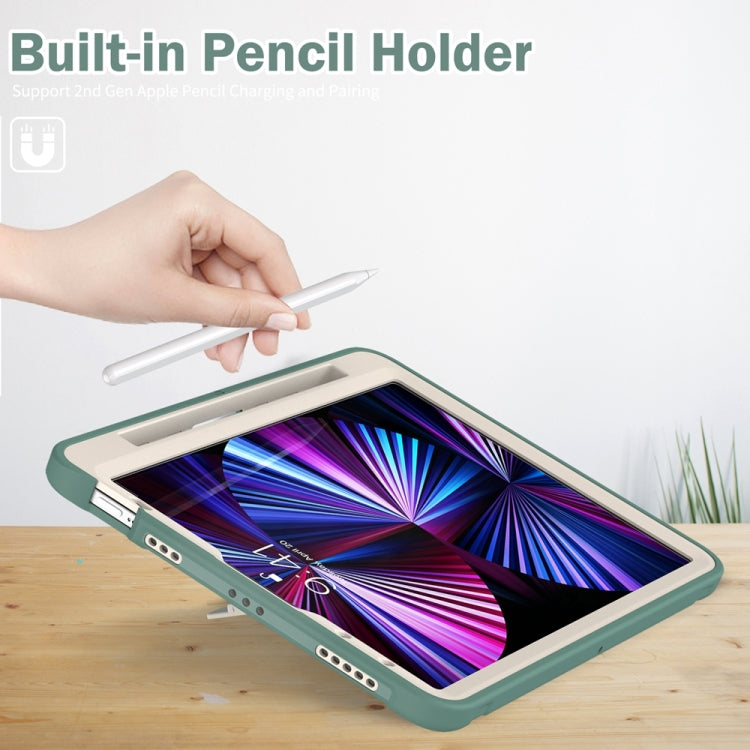 For iPad Pro 11 2024 Spider Wheel Silicone Hybrid PC Tablet Case(Emerald Green) - iPad Pro 11 2024 Cases by PMC TechLife | Online Shopping South Africa | PMC TechLife | Buy Now Pay Later Mobicred