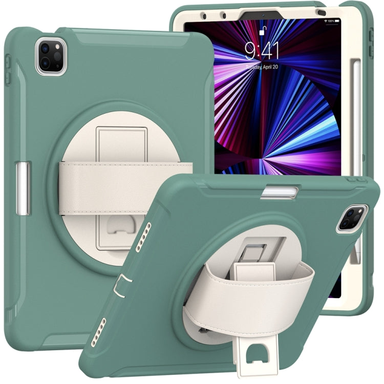 For iPad Air 11 2024 / Air 11 2025 Spider Wheel Silicone Hybrid PC Tablet Case(Emerald Green) - iPad Air 11 2025 / 2024 Cases by PMC Jewellery | Online Shopping South Africa | PMC Jewellery | Buy Now Pay Later Mobicred