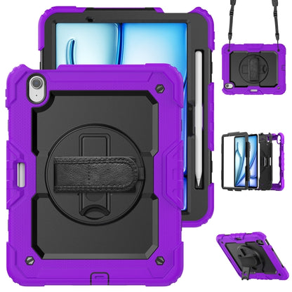 For iPad Air 11 2024 Silicone + PC Tablet Protective Case(Purple+Black) - iPad Air 11 2024 Cases by PMC Jewellery | Online Shopping South Africa | PMC Jewellery | Buy Now Pay Later Mobicred