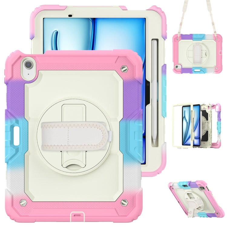 For iPad Air 11 2024 / Air 11 2025 Silicone Hybrid PC Tablet Protective Case(Rainbow Pink) - iPad Air 11 2025 / 2024 Cases by PMC Jewellery | Online Shopping South Africa | PMC Jewellery | Buy Now Pay Later Mobicred