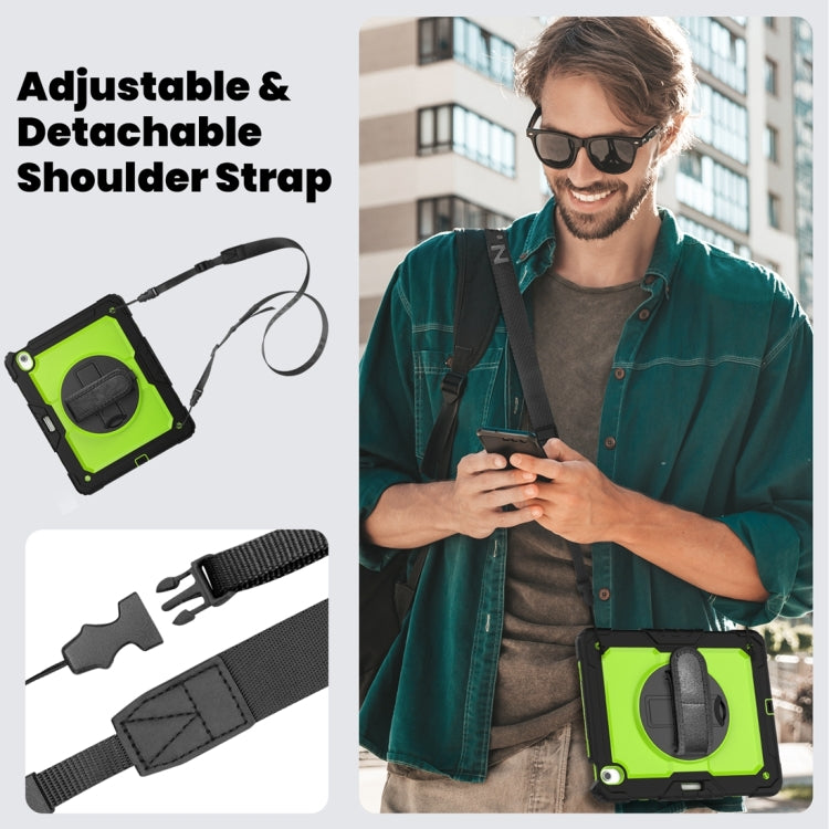 For iPad Air 13 2024 / Air 13 2025 Silicone Hybrid PC Tablet Protective Case(Yellow Green+Black) - iPad Air 13 2025 / 2024 Cases by PMC TechLife | Online Shopping South Africa | PMC TechLife | Buy Now Pay Later Mobicred