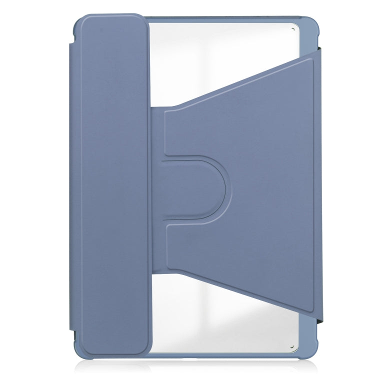 For iPad Air 13 2024 Transparent Rotation Smart Leather Tablet Case with Keyboard(Lavender) - iPad Air 13 2024 Cases by PMC TechLife | Online Shopping South Africa | PMC TechLife | Buy Now Pay Later Mobicred