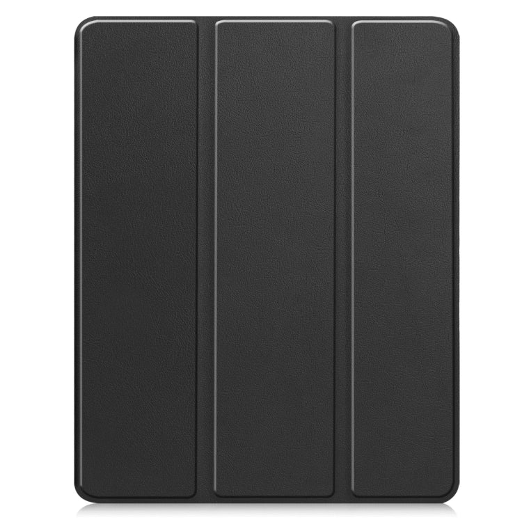 For iPad Pro 13 2024 Custer TPU Pure Color 3-Fold Holder Smart Leather Tablet Case with Pen Tray(Black) - iPad Pro 13 2024 Cases by PMC Jewellery | Online Shopping South Africa | PMC Jewellery | Buy Now Pay Later Mobicred