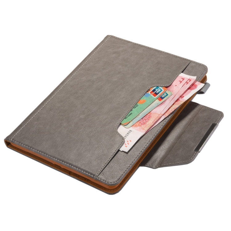 For iPad Pro 13 2024 Solid Color Metal Buckle Leather Smart Tablet Case(Grey) - iPad Pro 13 2024 Cases by PMC Jewellery | Online Shopping South Africa | PMC Jewellery | Buy Now Pay Later Mobicred