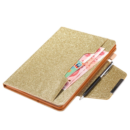 For iPad Pro 11 2024 Glitter Metal Buckle Leather Smart Tablet Case(Gold) - iPad Pro 11 2024 Cases by PMC Jewellery | Online Shopping South Africa | PMC Jewellery | Buy Now Pay Later Mobicred