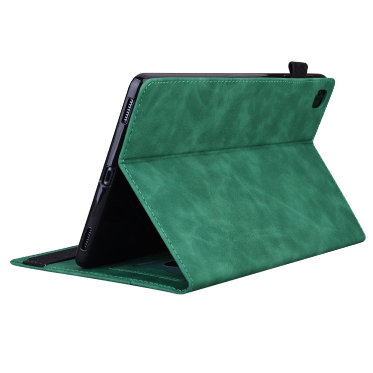For iPad Pro 13 2024 Splicing Shockproof Leather Tablet Case(Green) - iPad Pro 13 2024 Cases by PMC TechLife | Online Shopping South Africa | PMC TechLife | Buy Now Pay Later Mobicred
