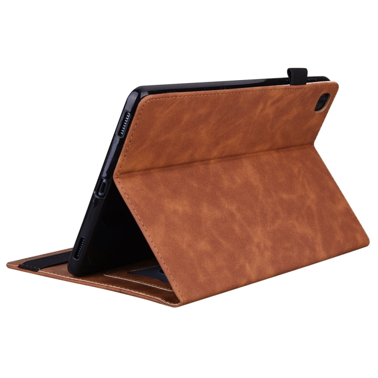 For iPad Pro 11 2024 Splicing Shockproof Leather Tablet Case(Brown) - iPad Pro 11 2024 Cases by PMC Jewellery | Online Shopping South Africa | PMC Jewellery | Buy Now Pay Later Mobicred