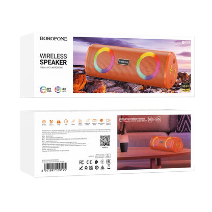 Borofone BP18 Portable Sports Wireless Bluetooth Speaker(Orange) - Desktop Speaker by Borofone | Online Shopping South Africa | PMC Jewellery | Buy Now Pay Later Mobicred