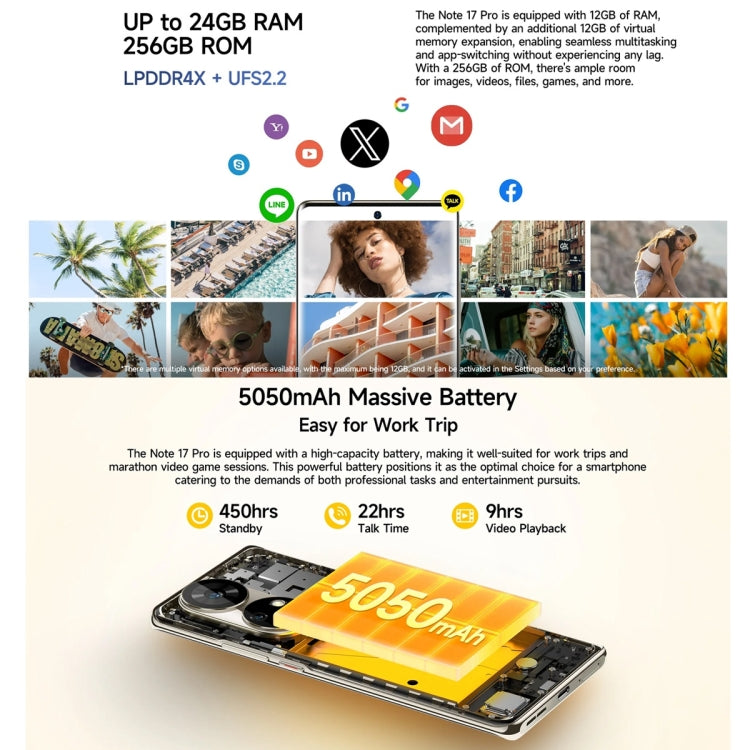 [HK Warehouse] Ulefone Note 17 Pro, 12GB+256GB, Screen Fingerprint, 6.78 inch Android 13 MediaTek Helio G99 MTK6789 Octa Core, NFC, Network: 4G(Velvet Black) - Ulefone by Ulefone | Online Shopping South Africa | PMC Jewellery