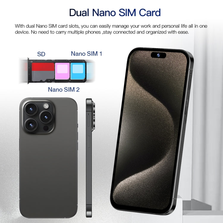 i15 Pro Max / Q5, 2GB+16GB, 6.5 inch Screen, Face Identification, Android 8.1 MTK6580P Quad Core, Network: 3G, Dual SIM(Titanium White) -  by PMC TechLife | Online Shopping South Africa | PMC TechLife