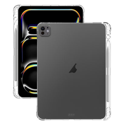 For iPad Pro 13 2024 Highly Transparent TPU Full Thicken Corners Shockproof Protective Case with Pen Slot(Transparent) - iPad Pro 13 2024 Cases by PMC Jewellery | Online Shopping South Africa | PMC Jewellery | Buy Now Pay Later Mobicred