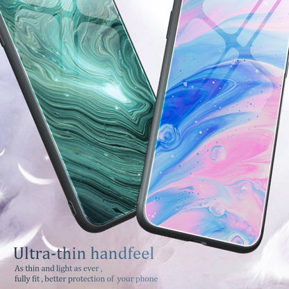 For Huawei Pura 70 Ultra Marble Pattern Glass Protective Phone Case(Ocean Waves) - Huawei Cases by PMC Jewellery | Online Shopping South Africa | PMC Jewellery | Buy Now Pay Later Mobicred