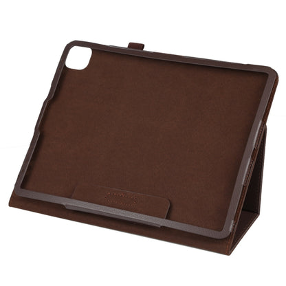 For iPad Pro 11 2024 Litchi Texture Solid Color Leather Tablet Case(Brown) - iPad Pro 11 2024 Cases by PMC Jewellery | Online Shopping South Africa | PMC Jewellery | Buy Now Pay Later Mobicred