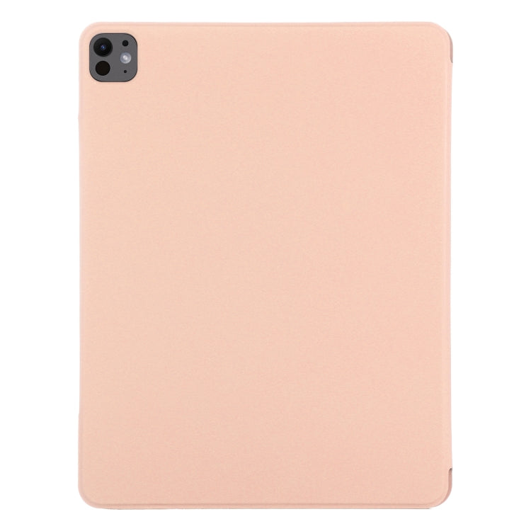 For iPad Pro 13 2024 Double-sided Clip Fixed Buckle Magnetic PU Leather Smart Tablet Case(Gold) - iPad Pro 13 2024 Cases by PMC TechLife | Online Shopping South Africa | PMC TechLife | Buy Now Pay Later Mobicred