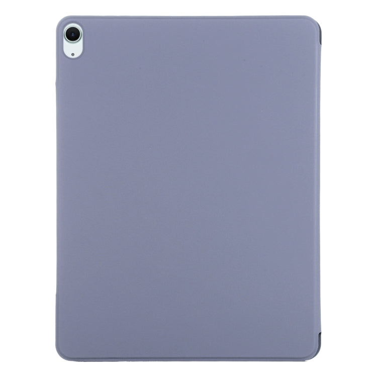 For iPad Air 11 2024 Double-sided Clip Fixed Buckle Magnetic PU Leather Smart Tablet Case(Purple) - iPad Air 11 2024 Cases by PMC Jewellery | Online Shopping South Africa | PMC Jewellery | Buy Now Pay Later Mobicred