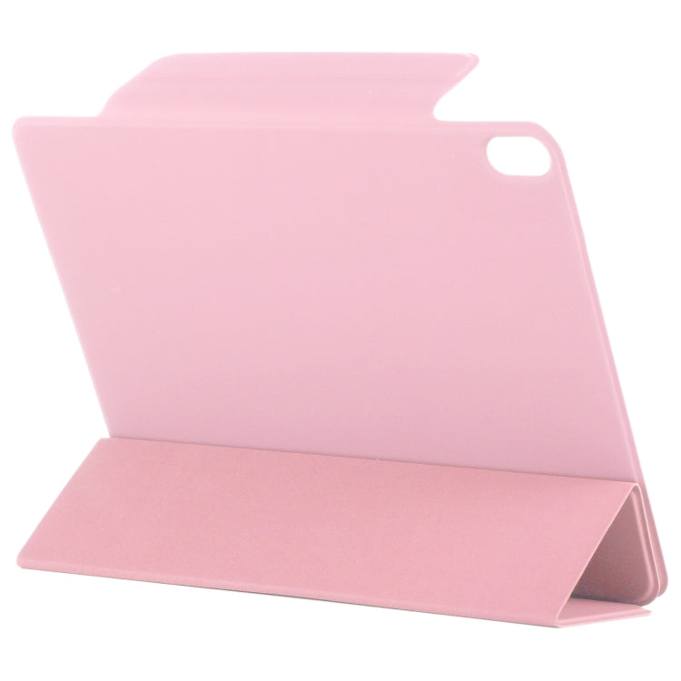 For iPad Air 11 2024 Double-sided Clip Fixed Buckle Magnetic PU Leather Smart Tablet Case(Light Pink) - iPad Air 11 2024 Cases by PMC Jewellery | Online Shopping South Africa | PMC Jewellery | Buy Now Pay Later Mobicred