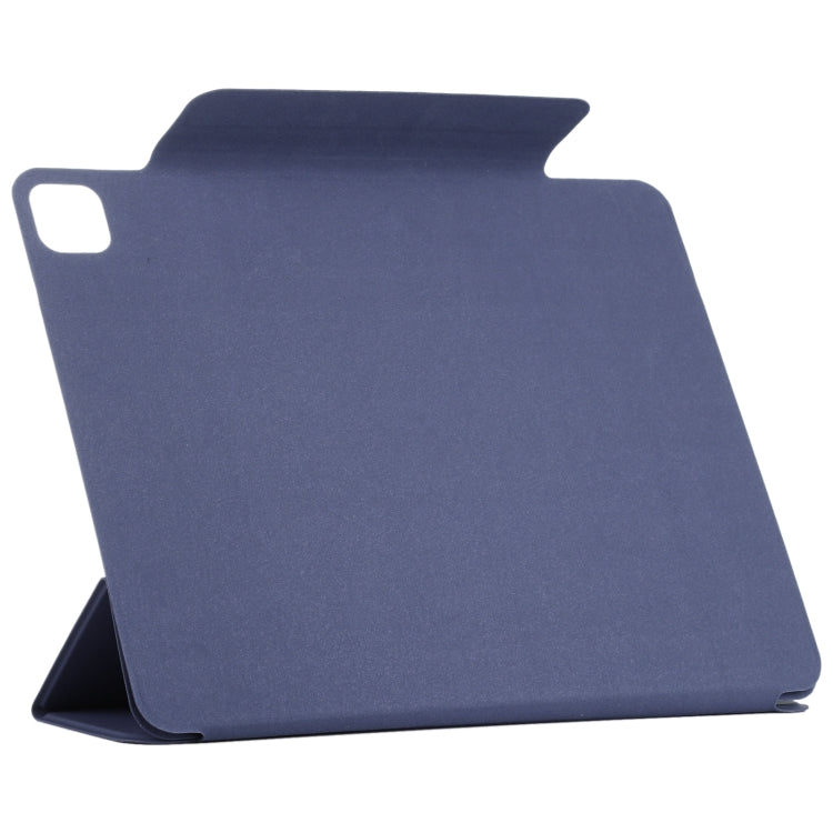 For iPad Pro 11 2024 Double-sided Clip Fixed Buckle Magnetic PU Leather Smart Tablet Case(Dark Blue) - iPad Pro 11 2024 Cases by PMC Jewellery | Online Shopping South Africa | PMC Jewellery | Buy Now Pay Later Mobicred