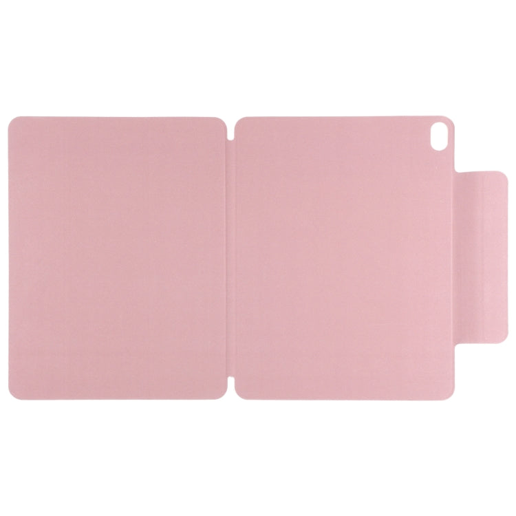 For iPad Air 13 2024 Double-sided Clip Fixed Buckle Magnetic PU Leather Smart Tablet Case(Light Pink) - iPad Air 13 2024 Cases by PMC Jewellery | Online Shopping South Africa | PMC Jewellery | Buy Now Pay Later Mobicred