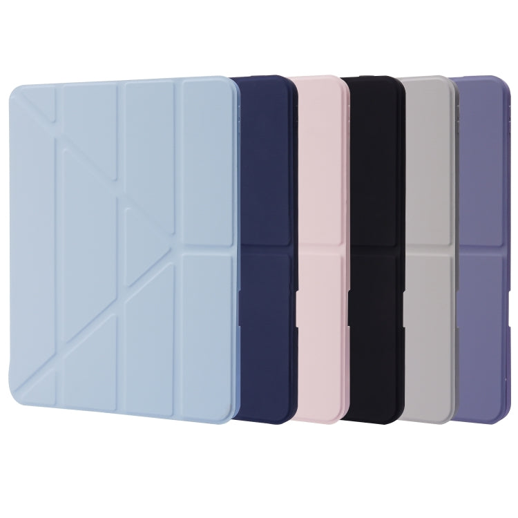 For iPad Pro 11 2024 Deformation Transparent Acrylic Leather Tablet Case(Pink) - iPad Pro 11 2024 Cases by PMC TechLife | Online Shopping South Africa | PMC TechLife | Buy Now Pay Later Mobicred