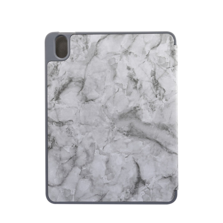 For iPad Air 11 2024 Three-fold Marble Texture Protective Tablet Case with Pen Slot(Black Gray) - iPad Air 11 2024 Cases by PMC Jewellery | Online Shopping South Africa | PMC Jewellery | Buy Now Pay Later Mobicred