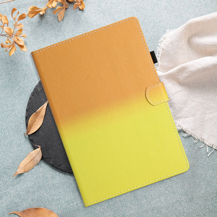 For iPad Pro 11 2024 Stitching Gradient Smart Leather Tablet Case(Orange Yellow) - iPad Pro 11 2024 Cases by PMC TechLife | Online Shopping South Africa | PMC TechLife | Buy Now Pay Later Mobicred