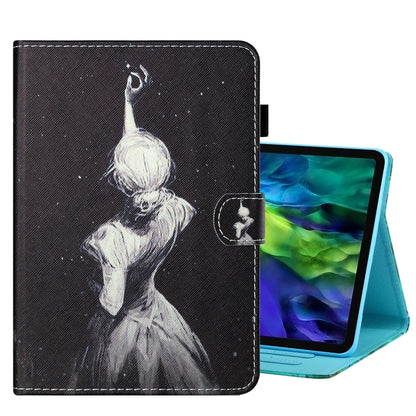 For iPad Pro 11 2024 Coloured Drawing Stitching Smart Leather Tablet Case(Girl) - iPad Pro 11 2024 Cases by PMC Jewellery | Online Shopping South Africa | PMC Jewellery | Buy Now Pay Later Mobicred