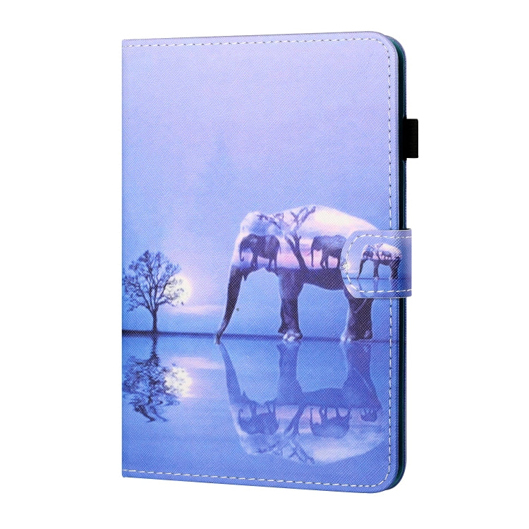 For iPad Pro 11 2024 Coloured Drawing Stitching Smart Leather Tablet Case(Elephant) - iPad Pro 11 2024 Cases by PMC TechLife | Online Shopping South Africa | PMC TechLife | Buy Now Pay Later Mobicred