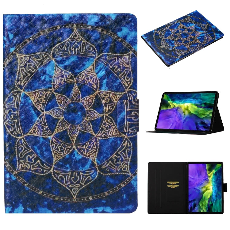 For iPad Pro 11 2024 Voltage Coloured Drawing Smart Leather Tablet Case(Blue Mandala) - iPad Pro 11 2024 Cases by PMC Jewellery | Online Shopping South Africa | PMC Jewellery | Buy Now Pay Later Mobicred