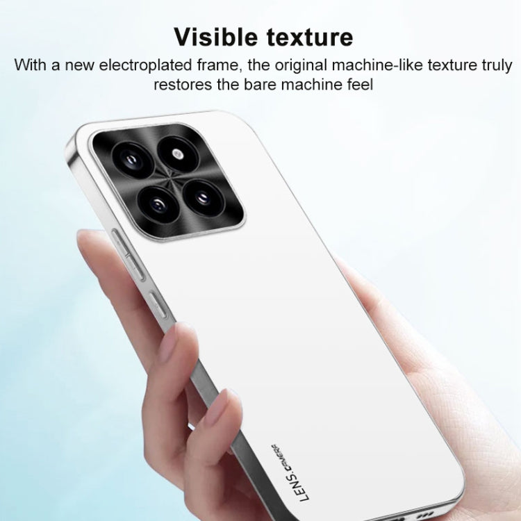 For Xiaomi Redmi K70 AG Frosted Electroplating Acrylic Phone Case(Silver White) - K70 Cases by PMC Jewellery | Online Shopping South Africa | PMC Jewellery | Buy Now Pay Later Mobicred