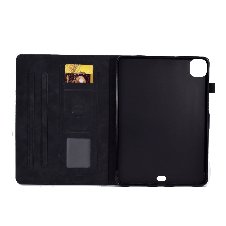 For iPad Pro 11 2024 Embossed Smile Smart Leather Tablet Case(Black) - free shipping - PMC TechLife - Order now!